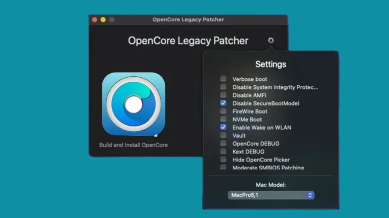 OpenCore Legacy Patcher Free Download (2026) 3 OpenCore Legacy Patcher Settings